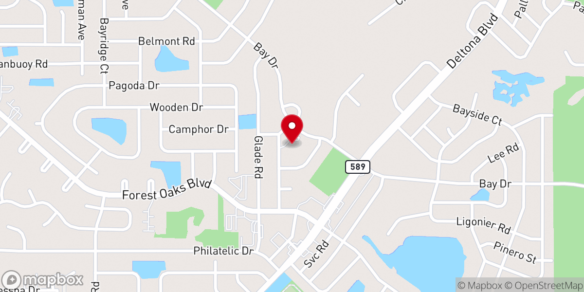 Map showing location of Christian Church At Spring Hill