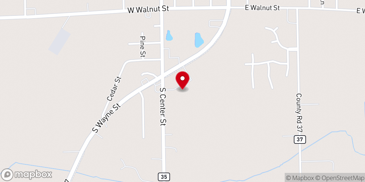 Map showing location of New Hope Christian Center - Waterloo Location