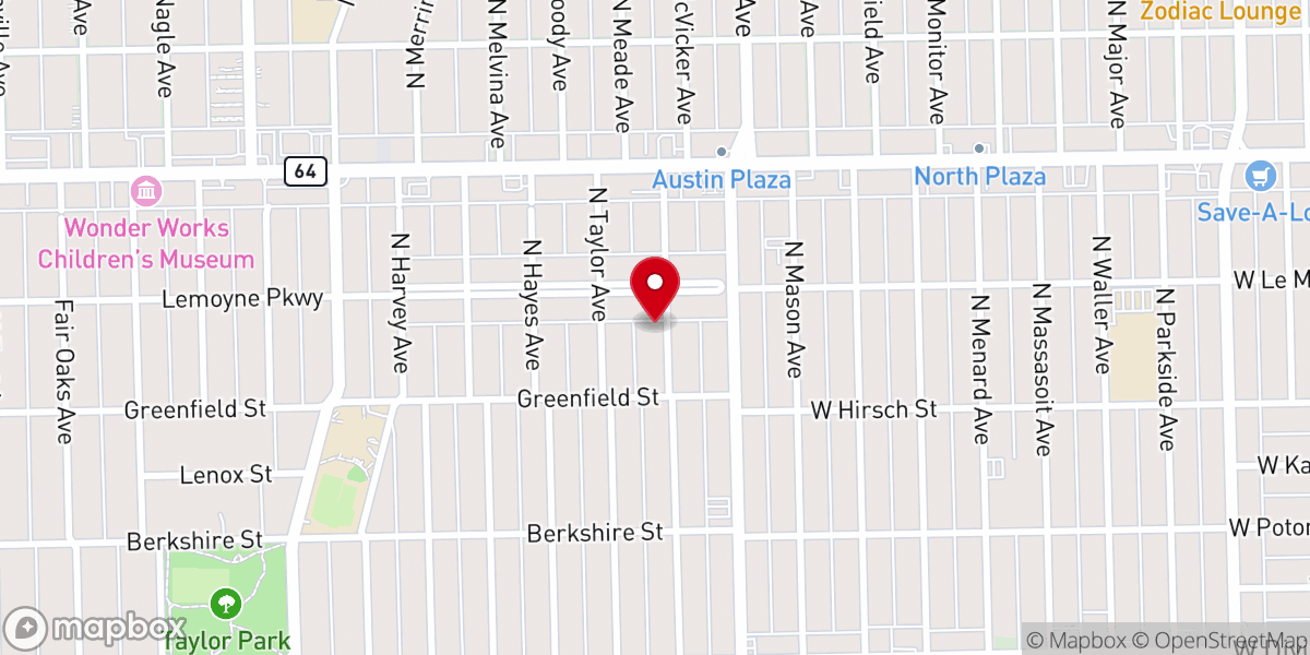 Map showing location of St. George JSO Church Chicago