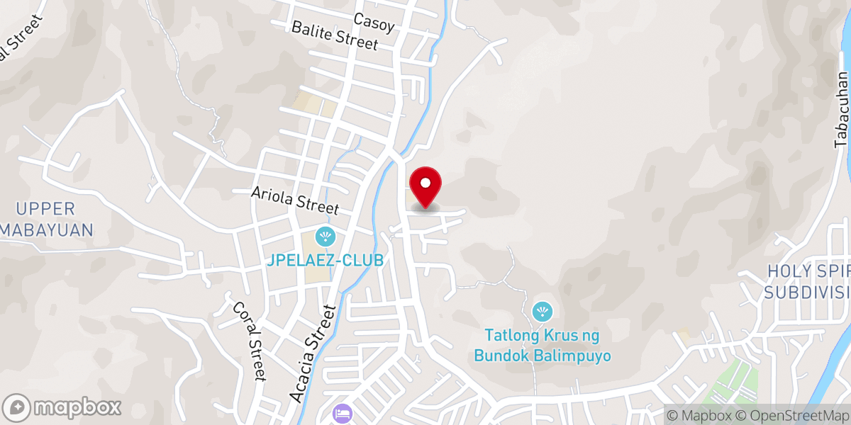 Map showing location of Subic Bay Lighthouse Bible Baptist Church
