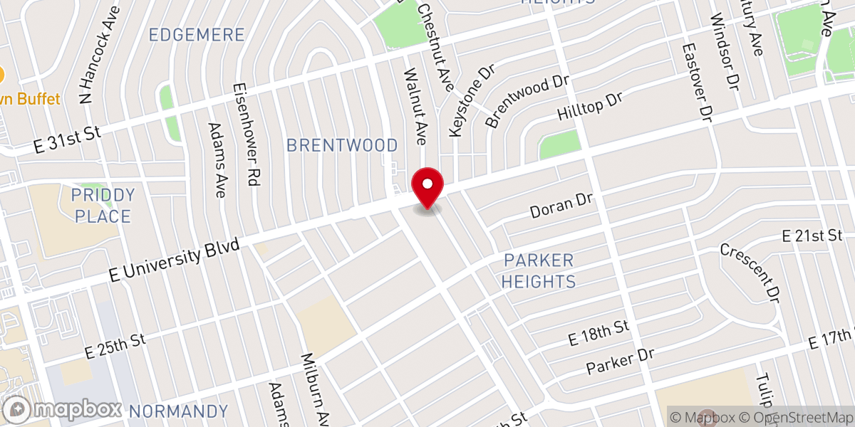 Map showing location of Redemption Chruch
