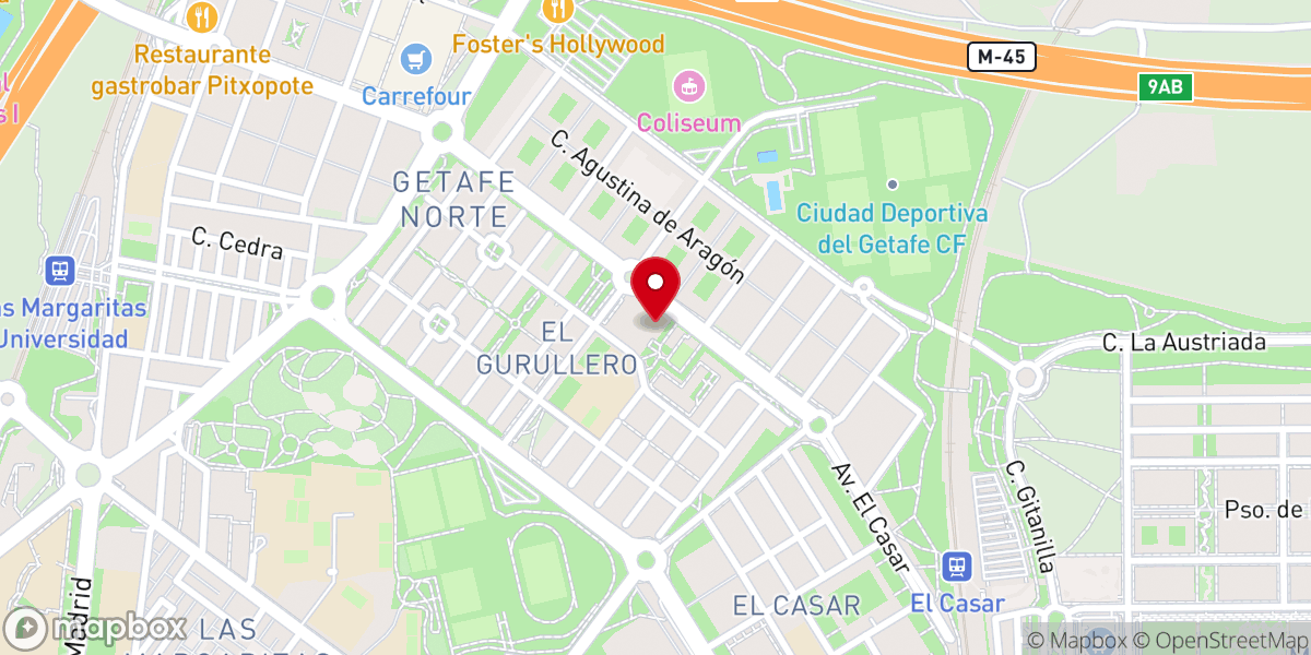 Map showing location of Parroquia de San Pablo