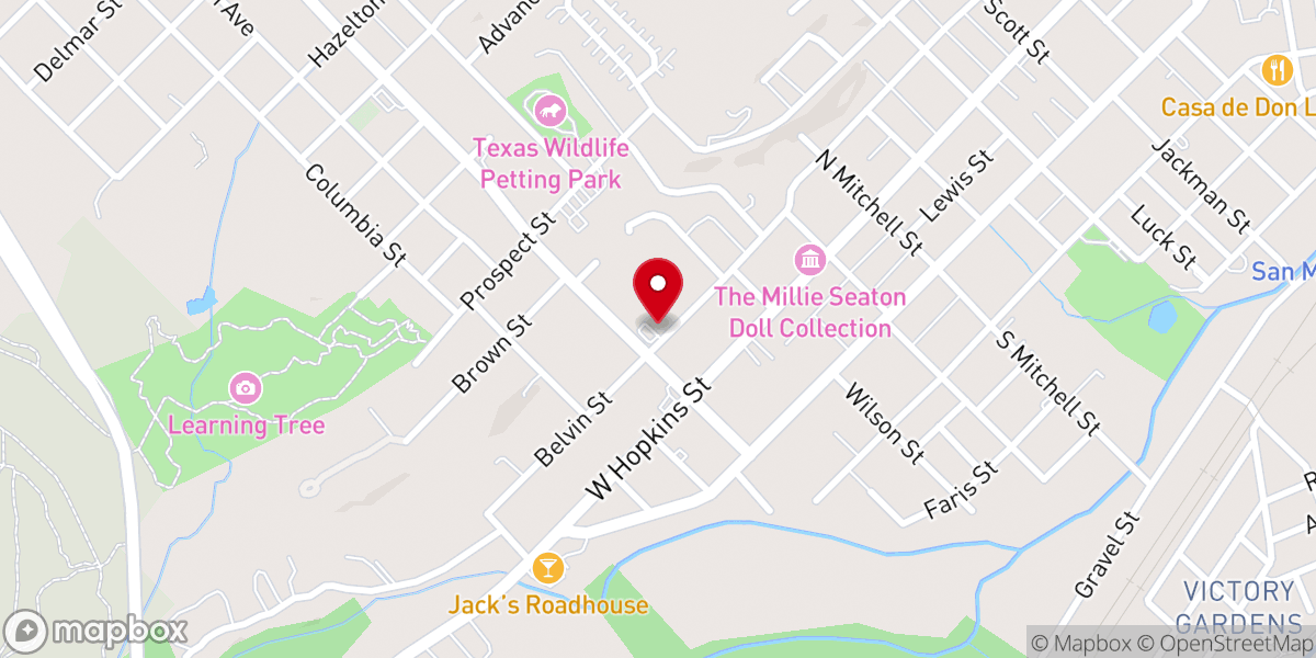 Map showing location of Grace Lutheran Church