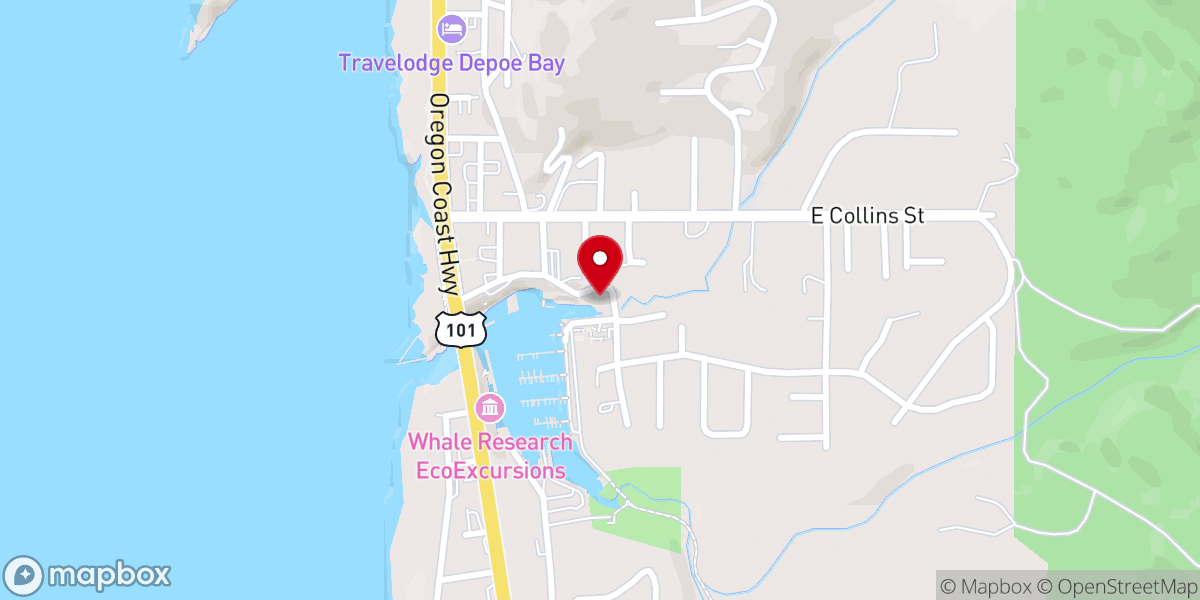 Map showing location of City of Depoe Bay - Community Hall