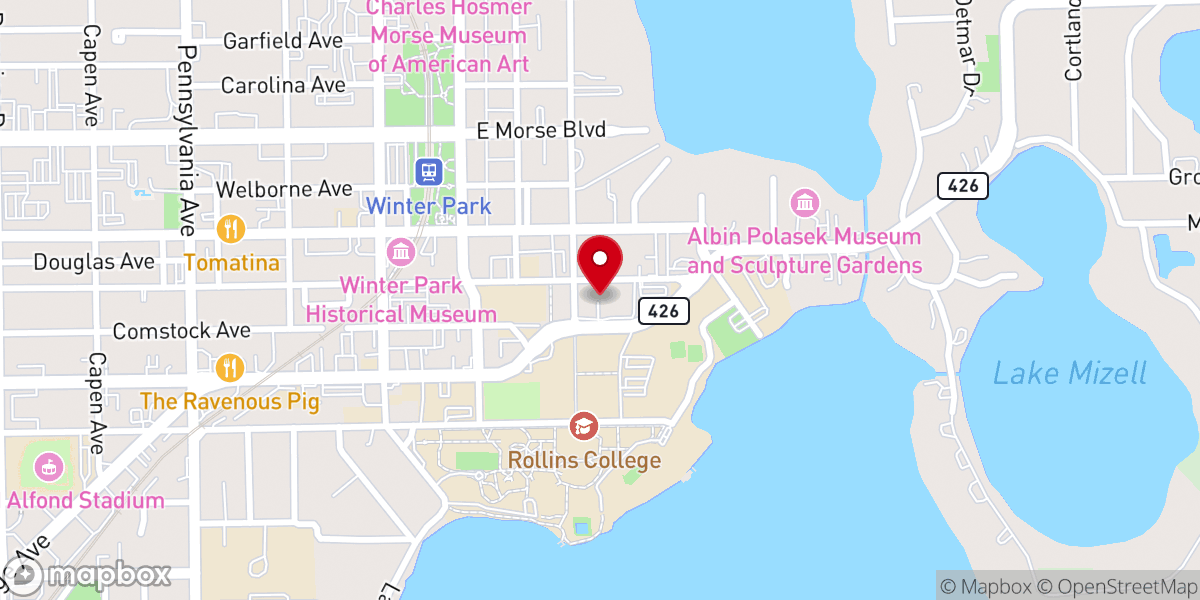 Map showing location of All Saints Episcopal Church