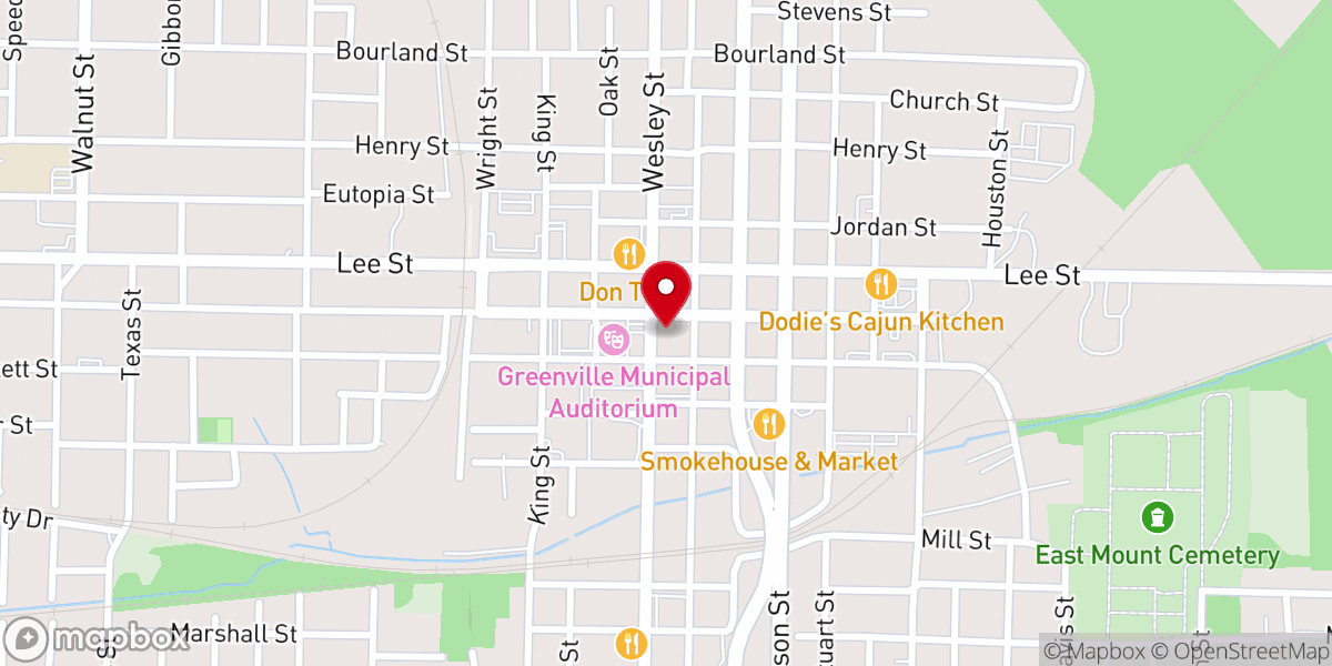 Map showing location of Central Christian Church