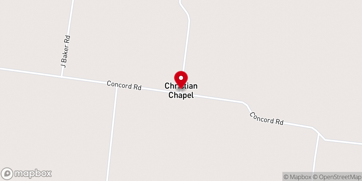 Map showing location of Christian Chapel