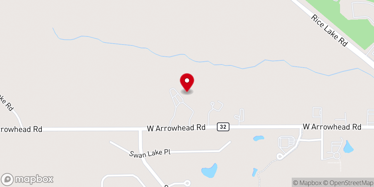 Map showing location of Eastridge Community Church