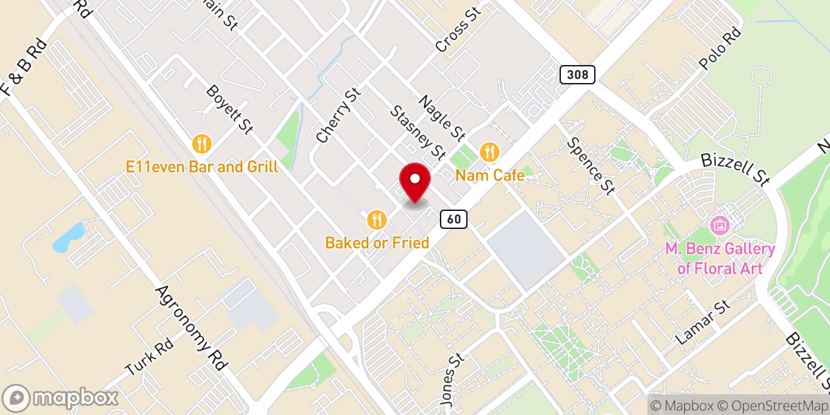 Map showing location of A&M United Methodist Christian Life Centre