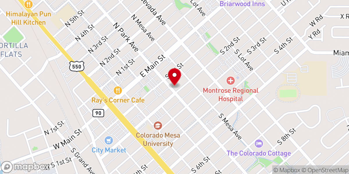 Map showing location of Christian Science Society