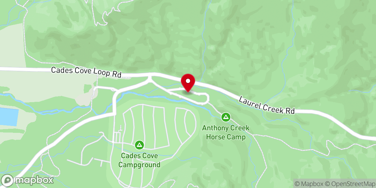 Map showing location of Cades Cove Picnic Area