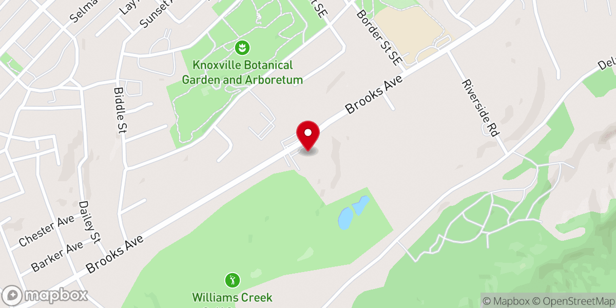 Map showing location of Mt Zion Baptist Church