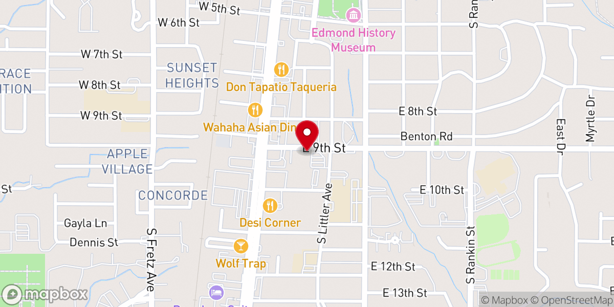 Map showing location of Samaritan House