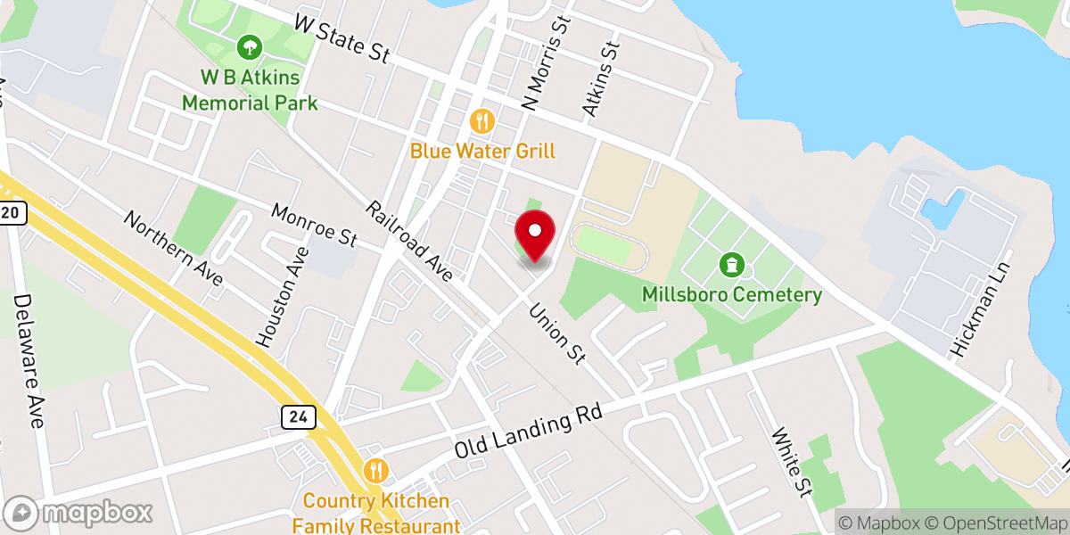 Map showing location of Journey Church