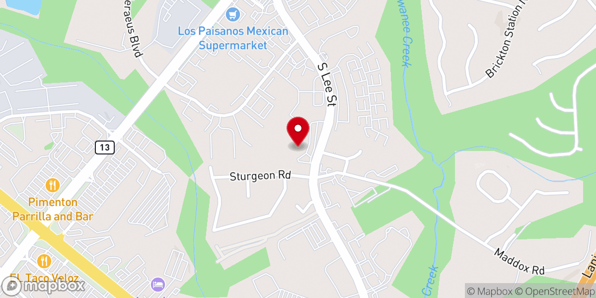 Map showing location of Salt and Light Presbyterian Church