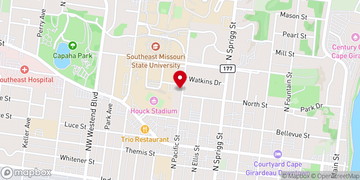 Map showing location of Hope Lutheran Ministries