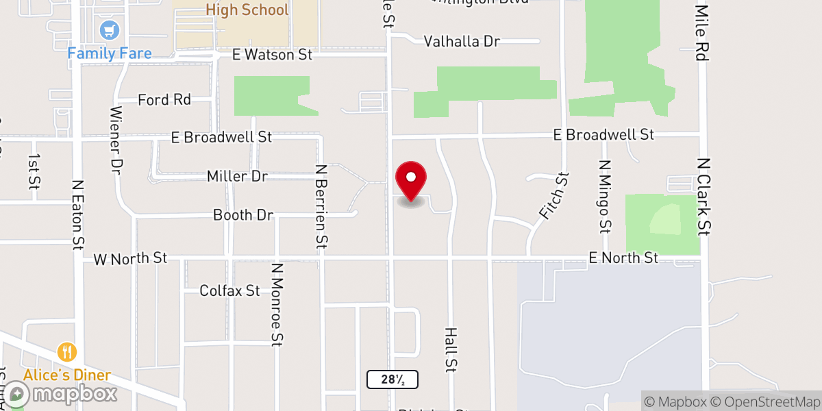 Map showing location of Reclamation Church & Community Center