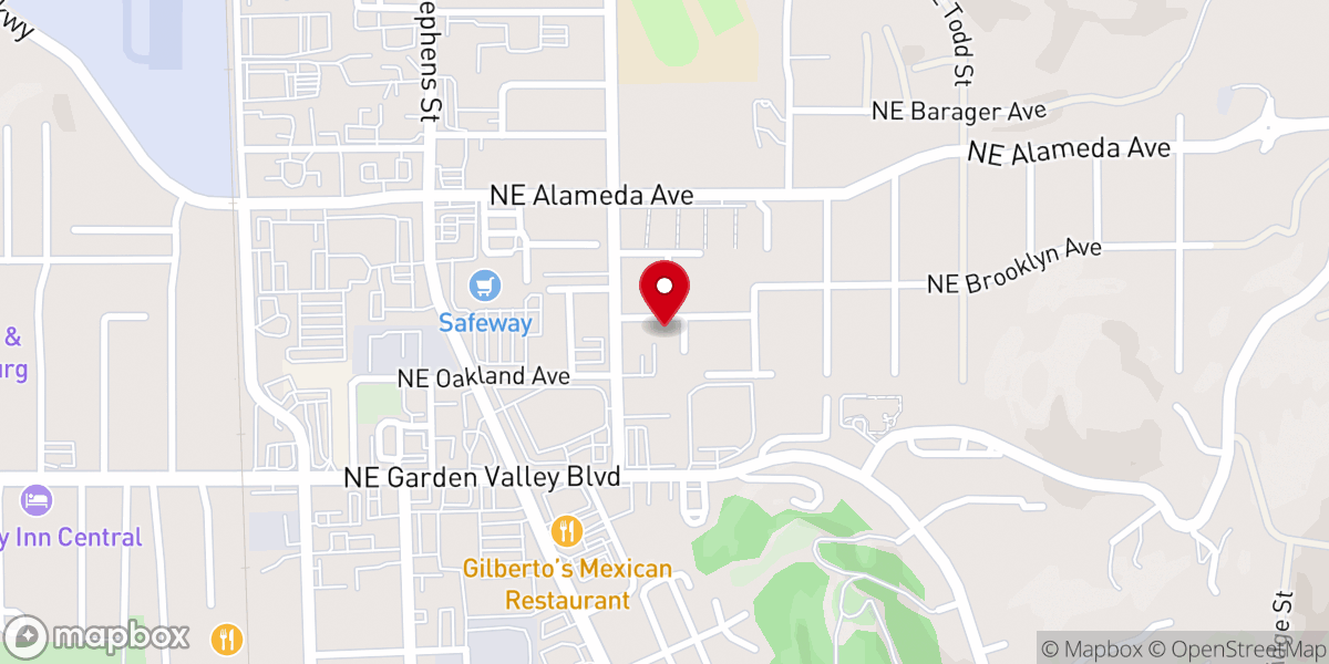 Map showing location of North Roseburg Church EFCA