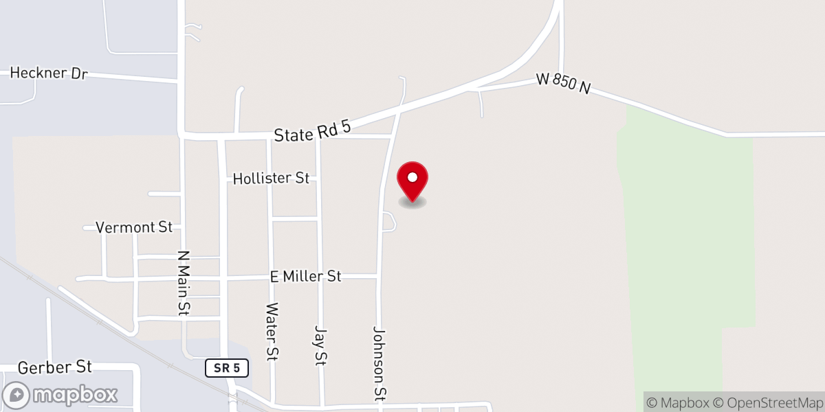 Map showing location of Shiloh Baptist Church