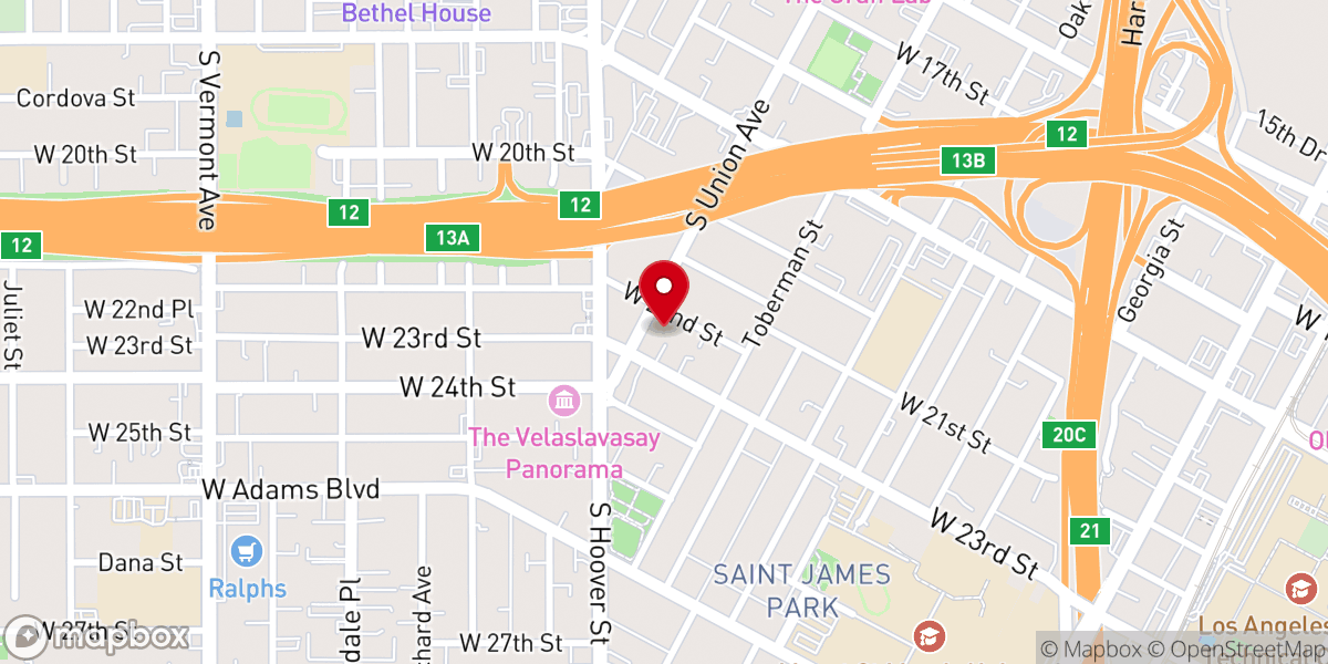Map showing location of United University Church