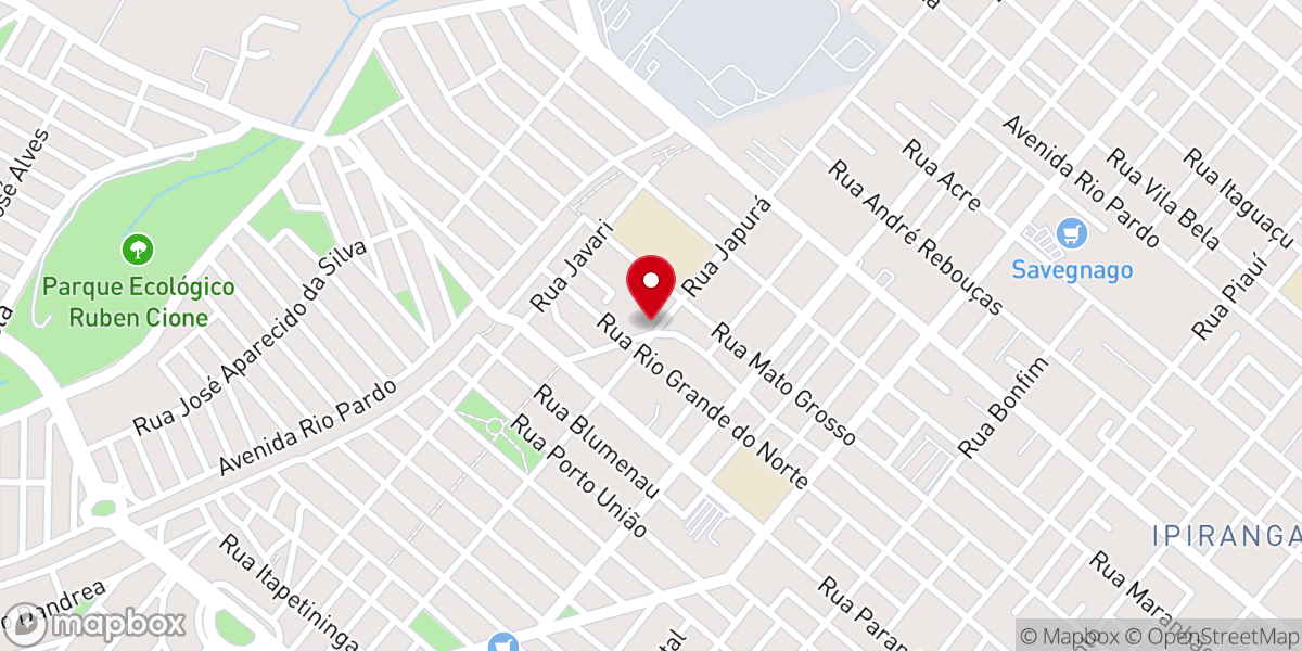 Map showing location of Comunidade Cristã de Ribeirão Preto - Campus Oeste
