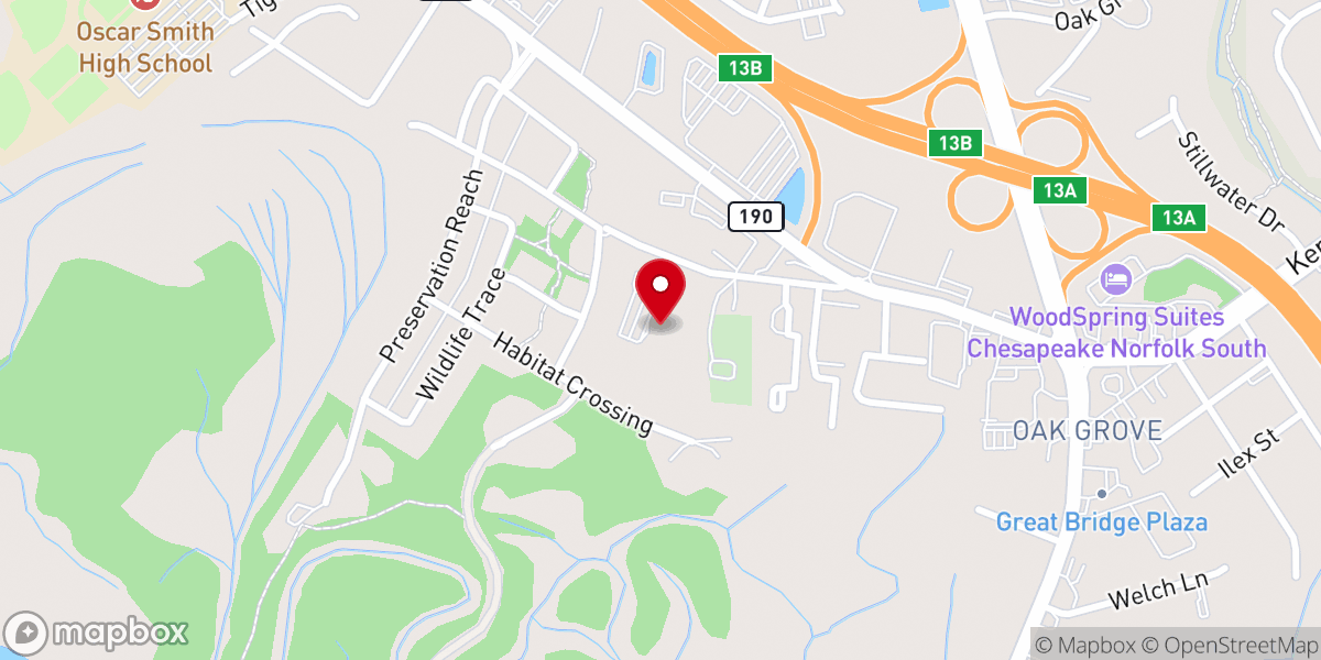 Map showing location of Centerpoint Community Church