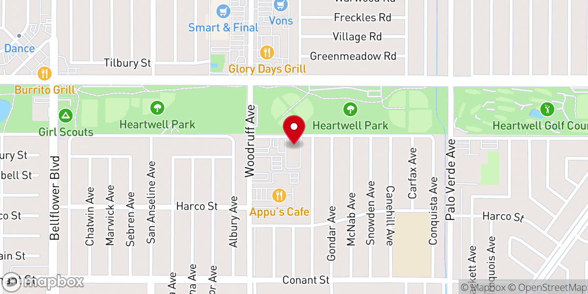 Map showing location of Parkcrest