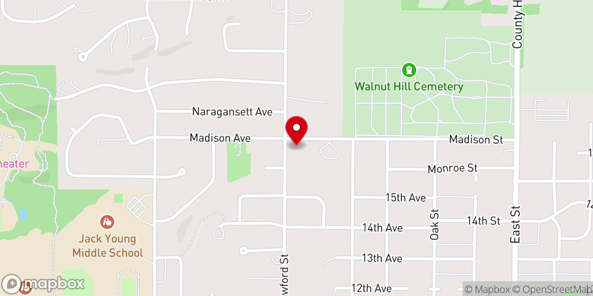 Map showing location of Iglesia Adventista Hispana Wis dells