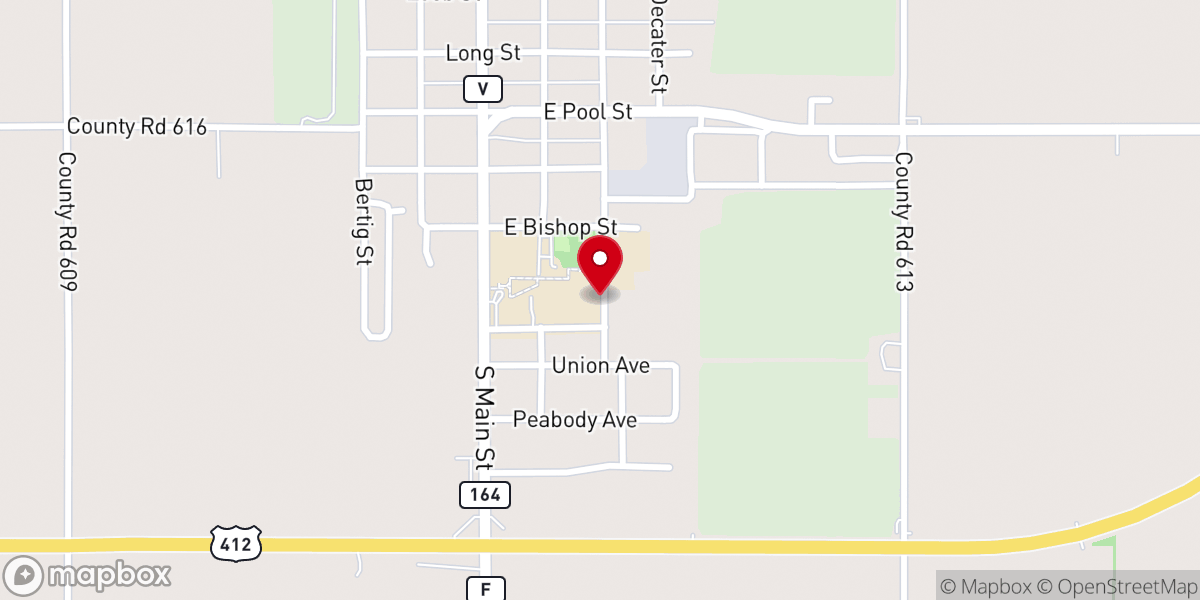 Map showing location of Trinity Community Church
