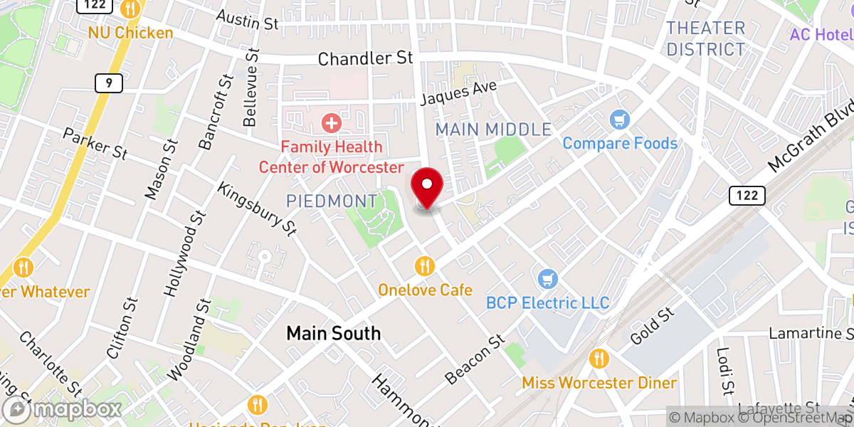 Map showing location of CAVN - Centro de Adoracion Vida Nueva