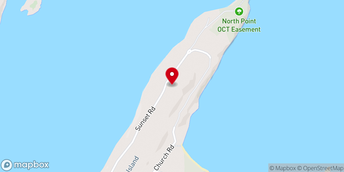 Map showing location of Cliff Island