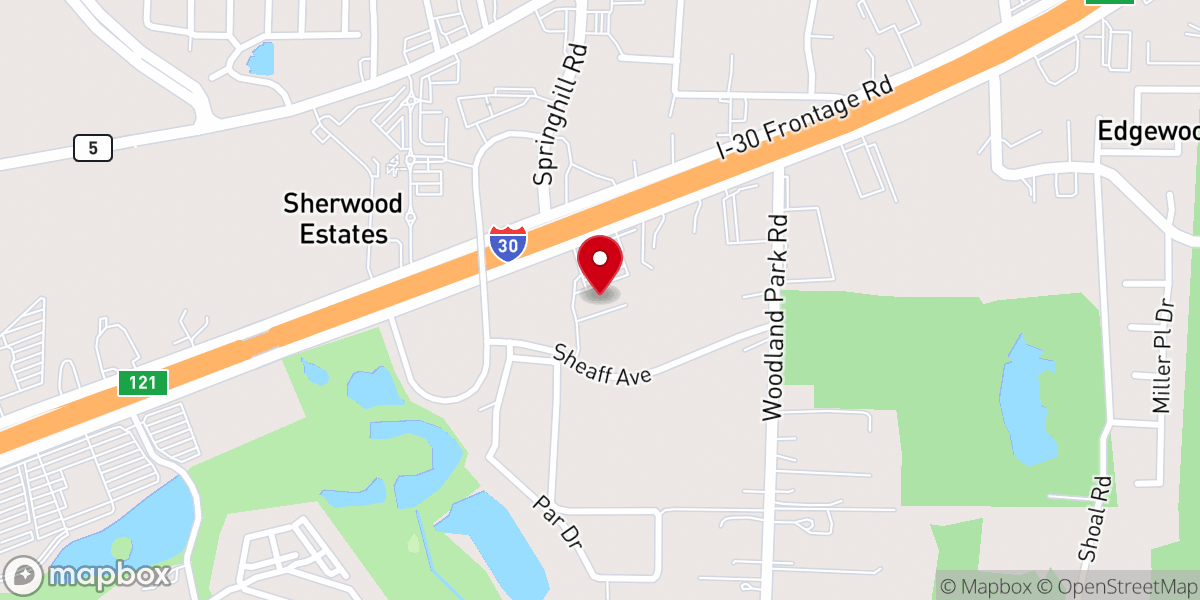 Map showing location of Family Church Bryant