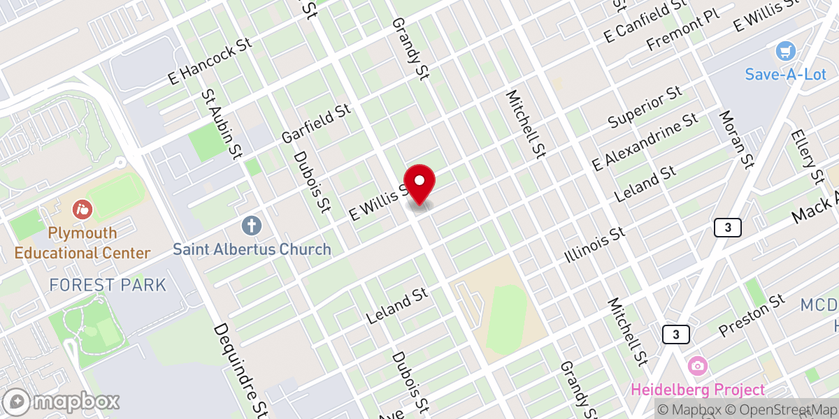 Map showing location of Sweet Kingdom Missionary Baptist Church