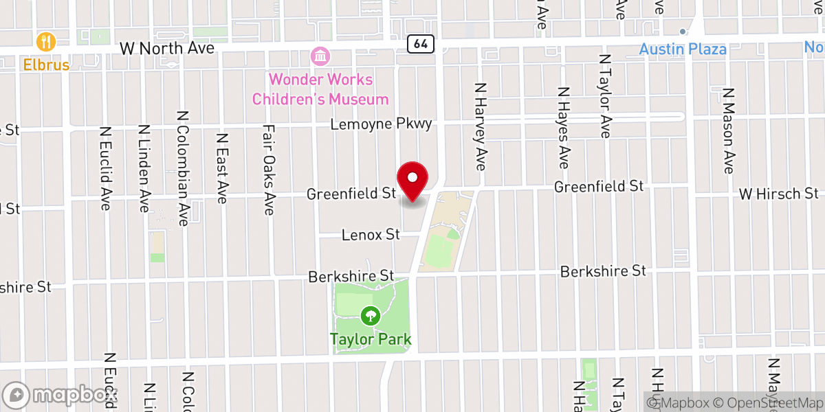Map showing location of United Lutheran Church