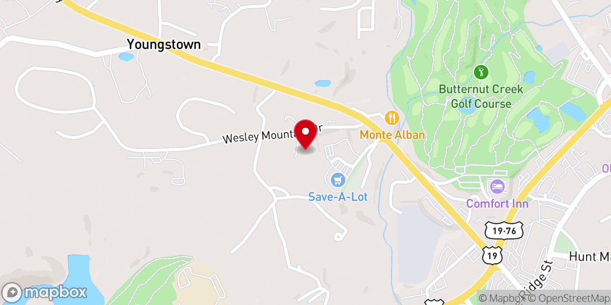 Map showing location of New Life Family Church