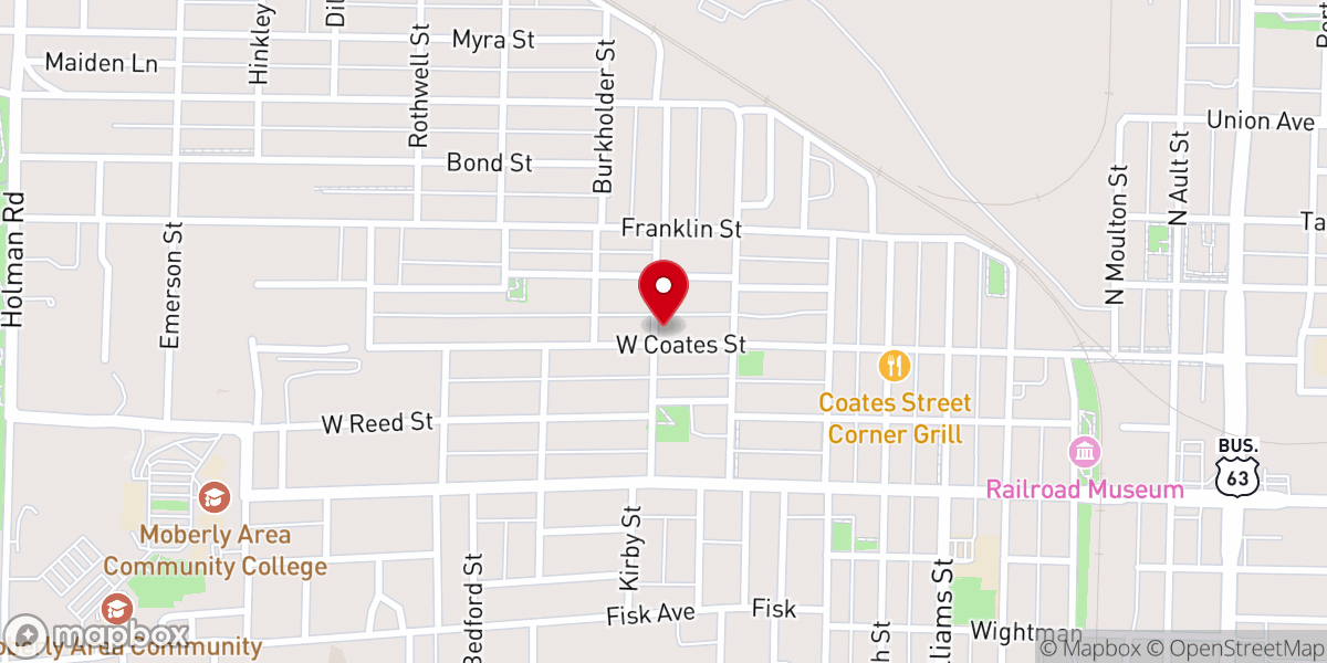 Map showing location of St Paul's Anglican Church