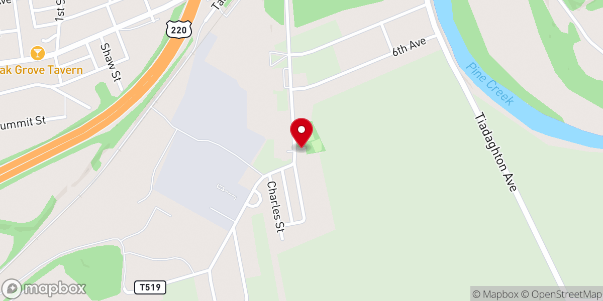Map showing location of The New Love Center Pantry Choice and Fresh Food Farmacy