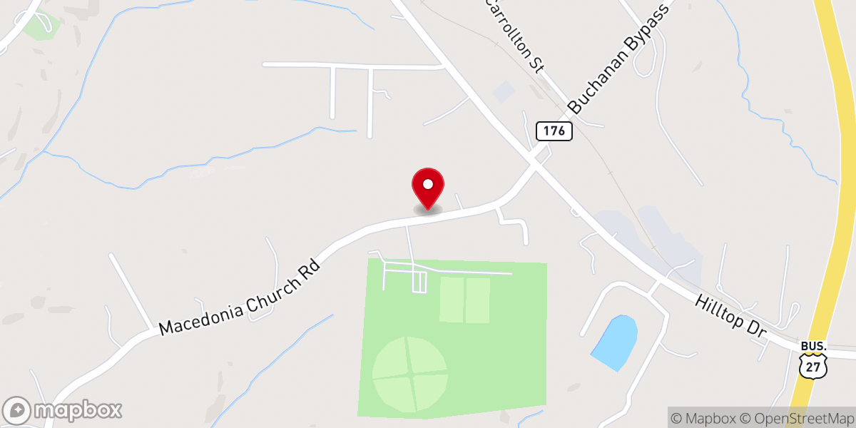 Map showing location of Macedonia Church Rd Convenience Center