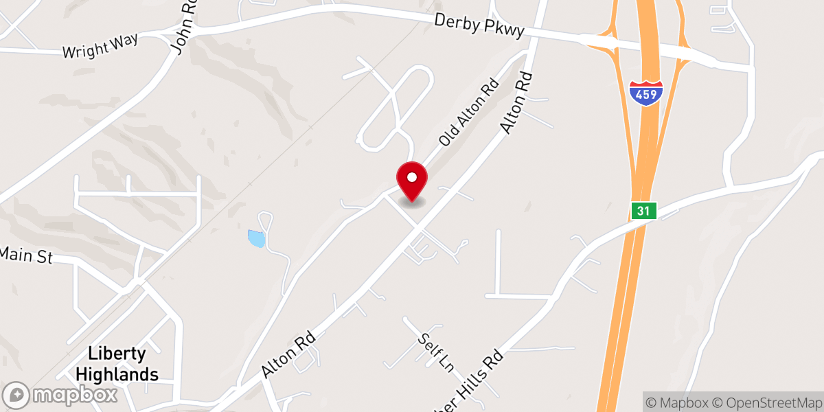 Map showing location of Alton Church of God - Food Distribution Center