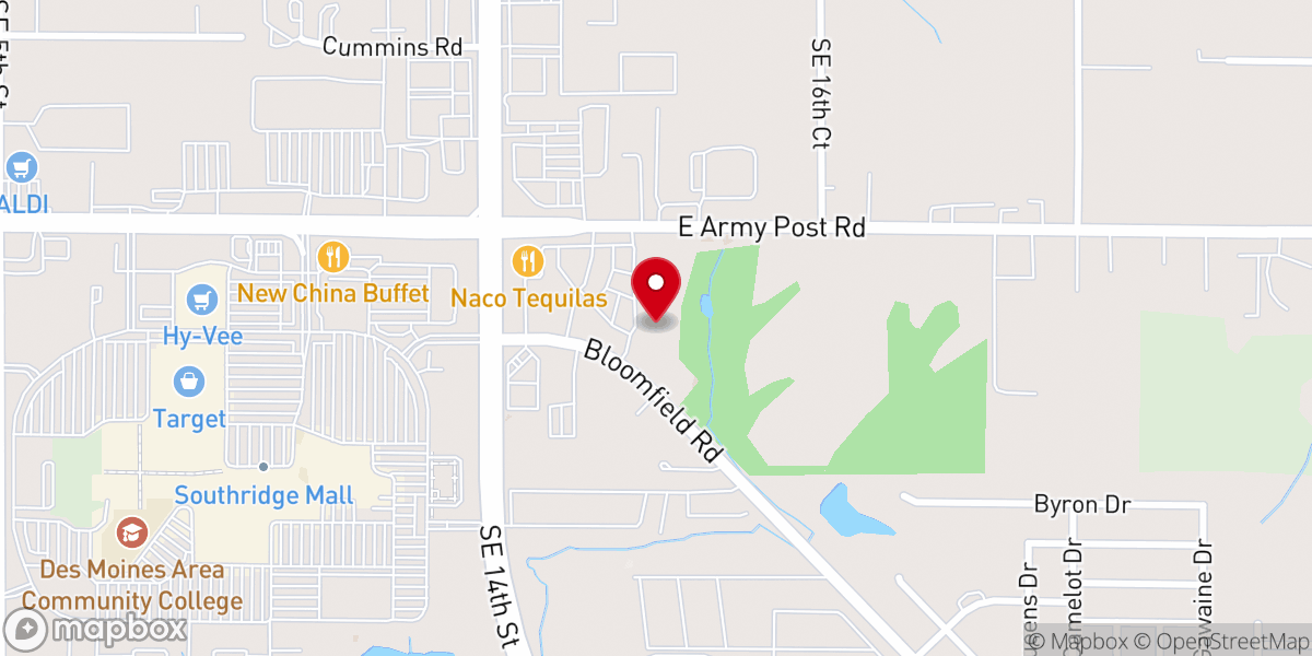 Map showing location of Baptist Mission