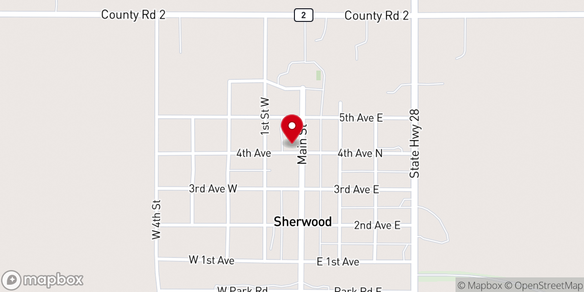 Map showing location of Our Saviors Lutheran Church