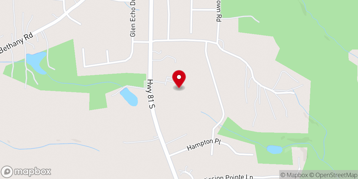 Map showing location of Living Way Worship Center