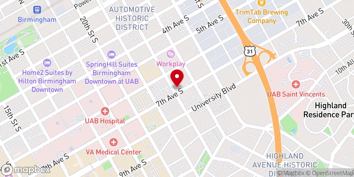 Map showing location of Third Presbyterian Church