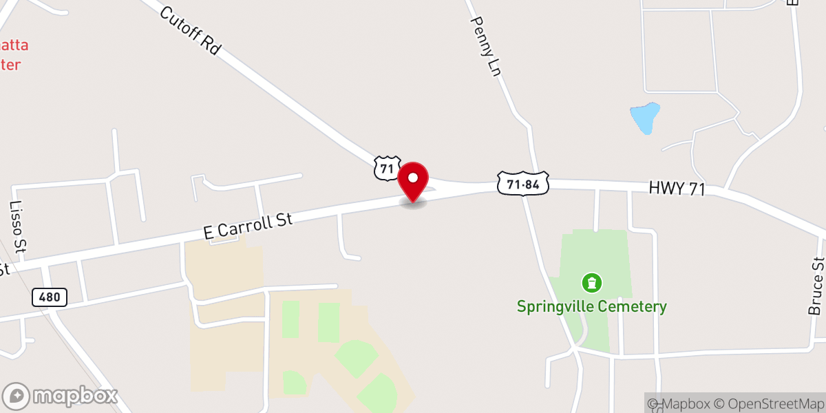 Map showing location of Motor Vehicle