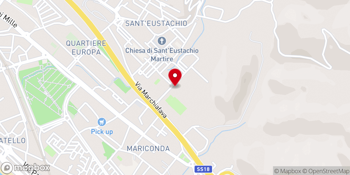 Map showing location of Parrocchia S. Eustachio Martire (Pastena-Salerno)