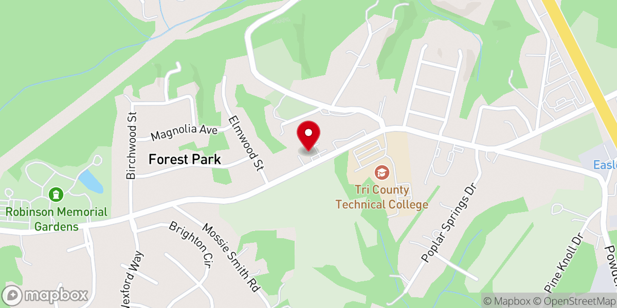 Map showing location of Mosaic Church