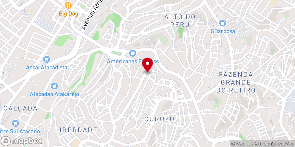 Map showing location of Igreja Evangélica Pentencostal Anjo do Concerto