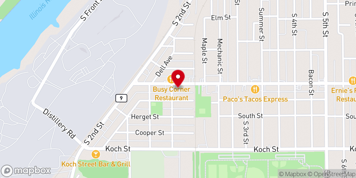 Map showing location of River of Life Church