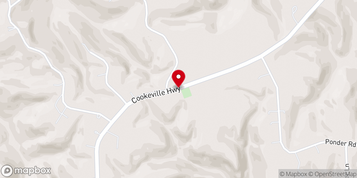 Map showing location of Buckner's Chapel United Methodist