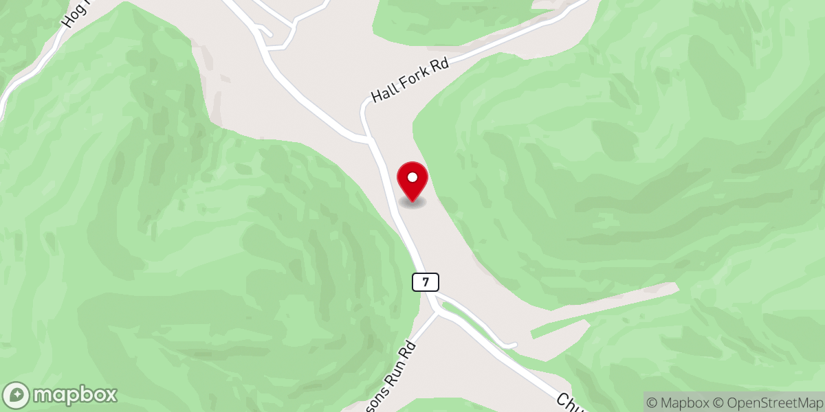 Map showing location of Churn Creek Church